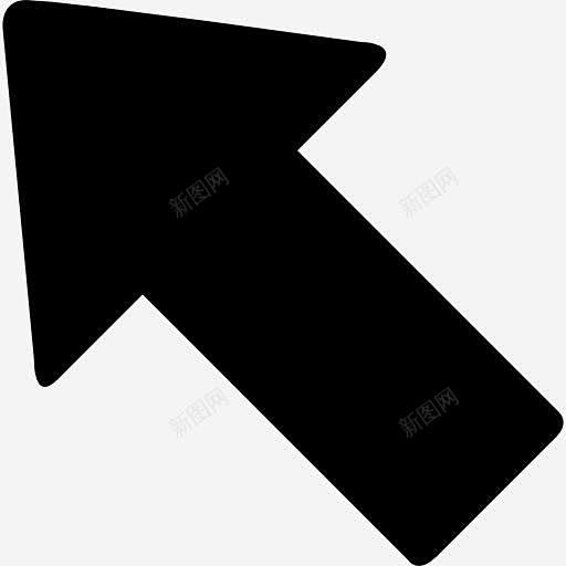 箭头指向左上方图标创意素材