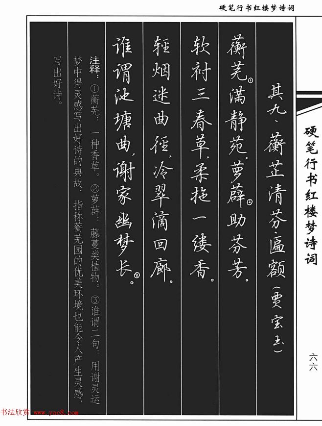 吳玉生鋼筆字帖欣賞硬筆行書紅樓夢詩詞