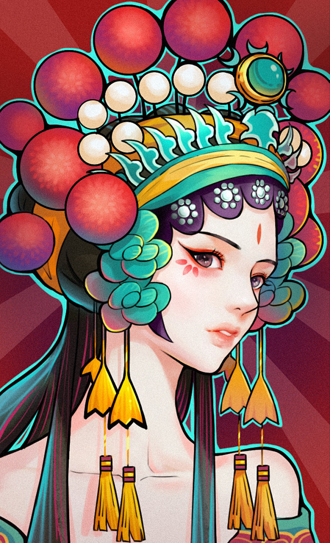 国潮插画