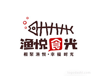 渔悦食光餐饮logo设计