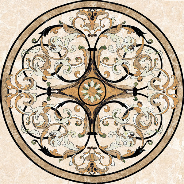 地面拼花-花瓣网|陪你做生活的设计师 | 地砖拼法 分缝 大理石拼法