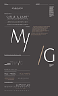 Mark Giusti Brand Development by Nour S. Kanafani, via Behance is fresh and clean as it is angled to accentuate the delicate yet polished features of not only the typeface but also the brand.