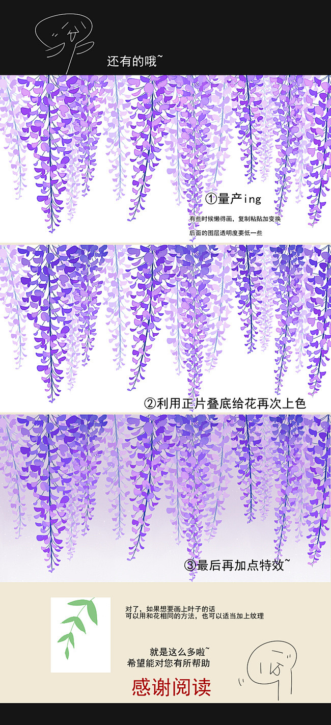 文章论如何优雅地画出紫藤萝半次元acg同人创作同好社群