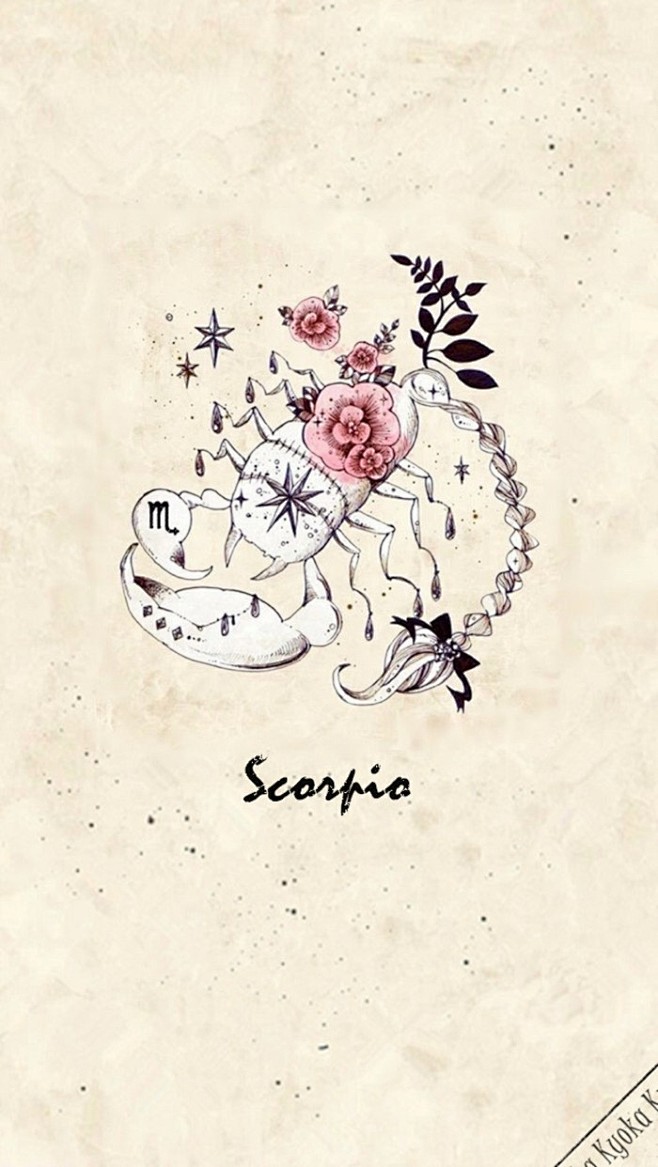 天蝎座 原创壁纸 Iphone壁纸 清新 复古 字母 星空 伤感 黑白 文字 星座 平铺 欧美 甜美 手绘 明星 古典 韩风 转载请注明出处 Kyoka