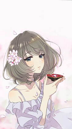 始人物动漫书手表黑头发眼镜画指甲垂直