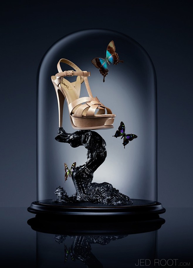 高跟鞋子摆放拍摄创意摄影