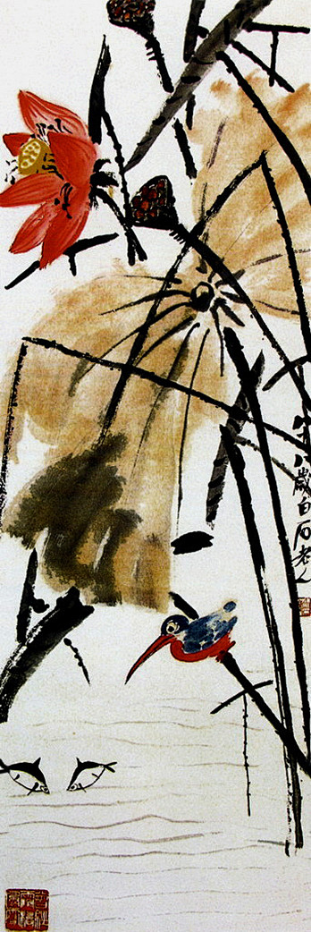 齐白石国画欣赏荷花集锦