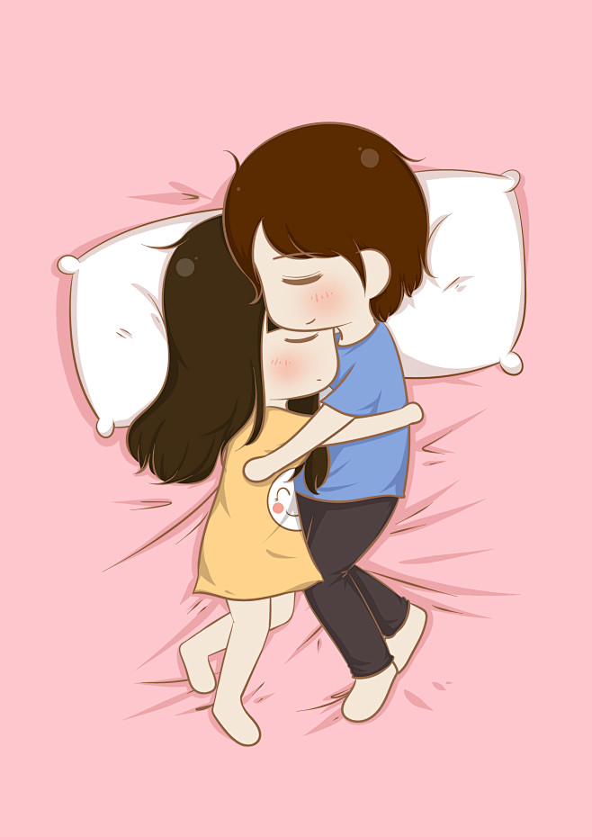 10:55:35做个小调查,你们睡觉都是哪种姿势啊(*/ω╲*)卡通形象养了个