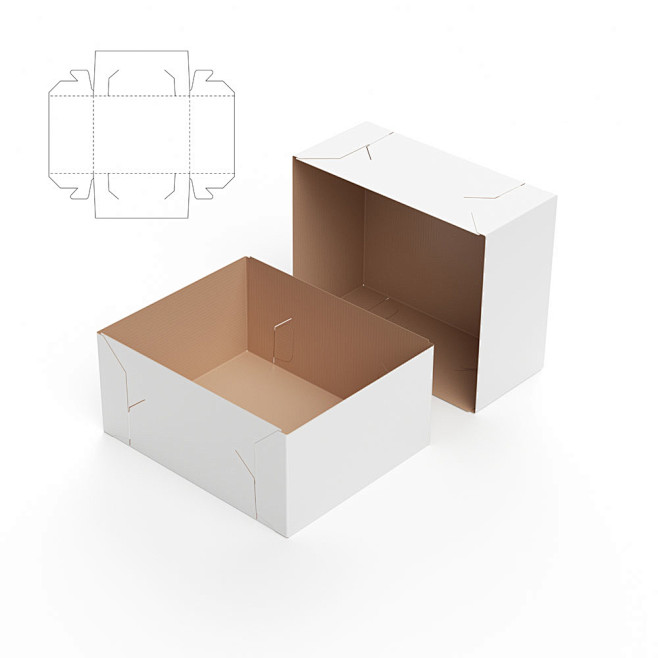 简易型包装盒展开图