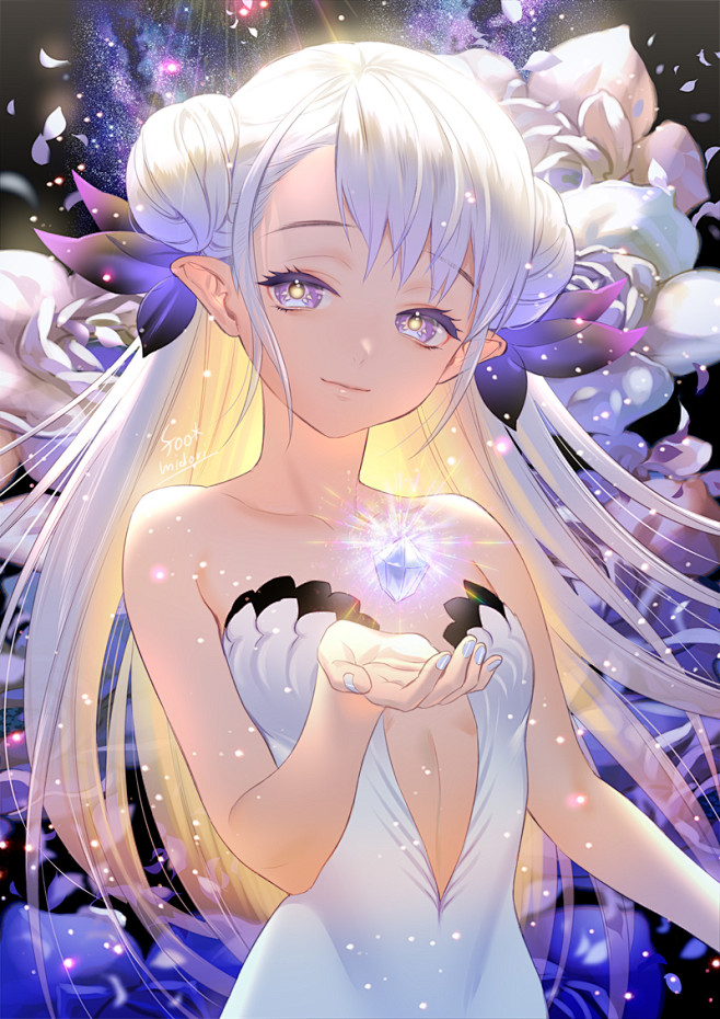 オリジナル秘めた青 碧風羽booth店オープン的插画