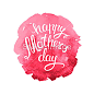 母亲的一天。美丽的水彩背景、 刻字、 题词#母亲节# #mother's day# #母亲节设计素材# #母亲节打折活动# #母亲节折扣设计素材# #母亲节banner# #母亲节折扣banner# #母亲节贺卡# #母亲节海报# #母亲节卡片设计#