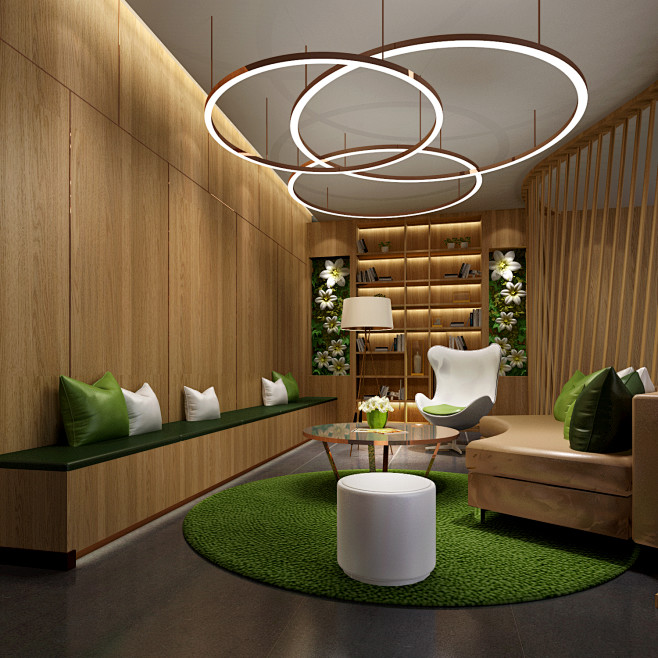 精品酒店大堂休息区