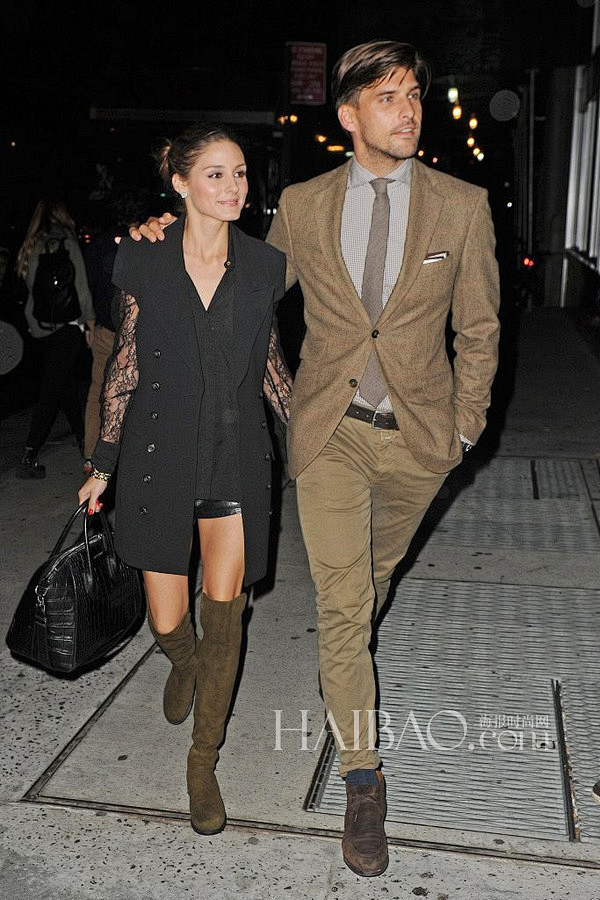 奥利维亚巴勒莫oliviapalermo与男模未婚夫johanneshuebl明星情侣街拍