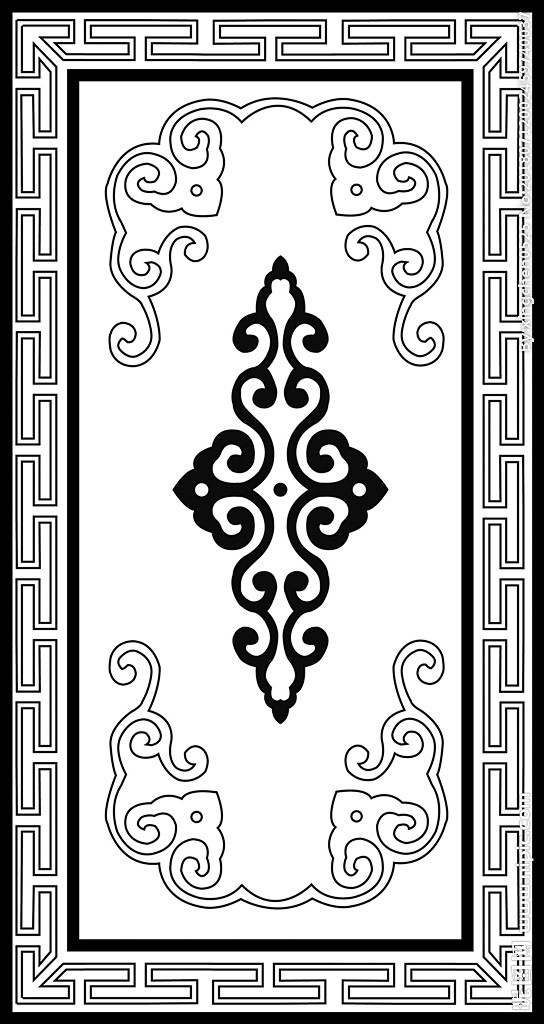 蒙古图案 蒙古元素 蒙古边框