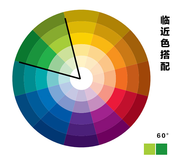 邻近色配色方案图片