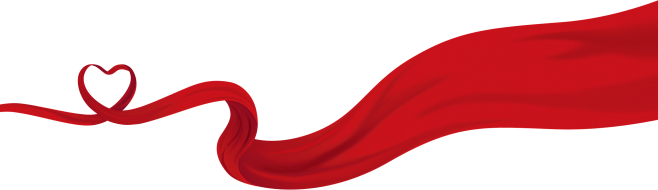 红丝带,飘带,爱心