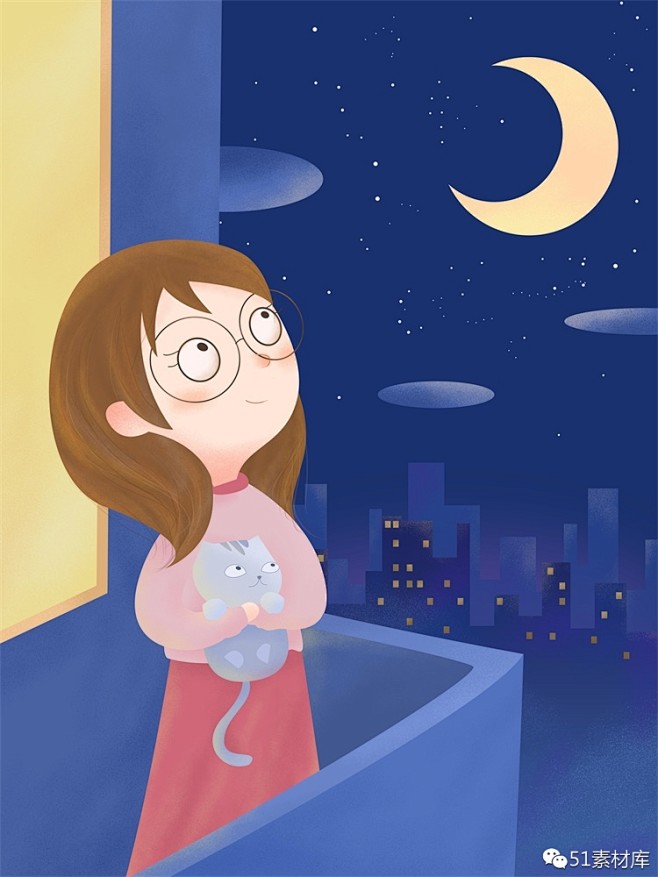 09:11:40治愈系手绘插画漫画 ◆ 漫画/插画/手绘画″旧城等旧人同采自