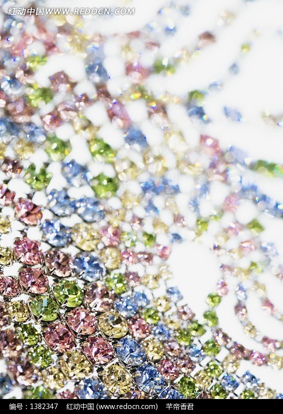闪耀密集的彩色碎钻