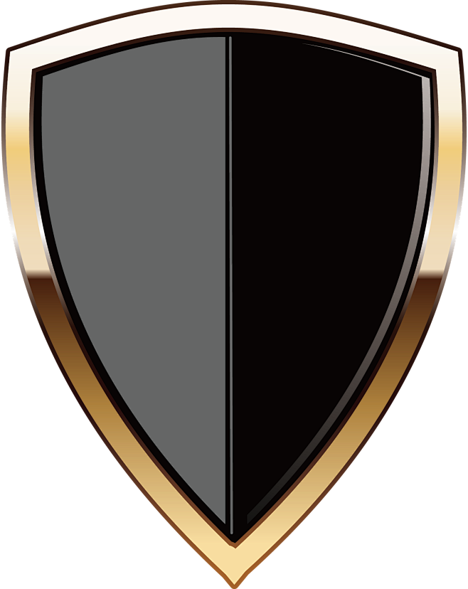 可下载 盾牌图标金色安全盾保障权威质保免扣png素材