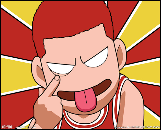 灌篮高手樱木花道q版壁纸