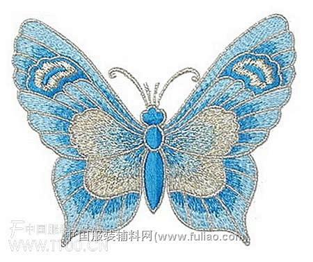 蝴蝶绣花