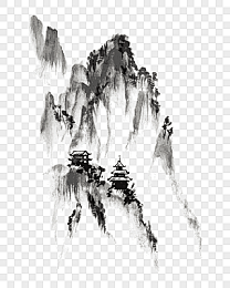 中国风水墨山水素材 水墨画 水墨背景 水墨画背景 水墨素材