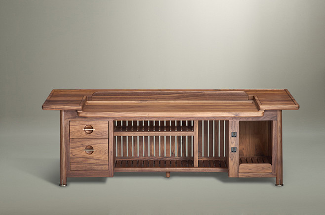 半木家具--书餐茶桌--新中式