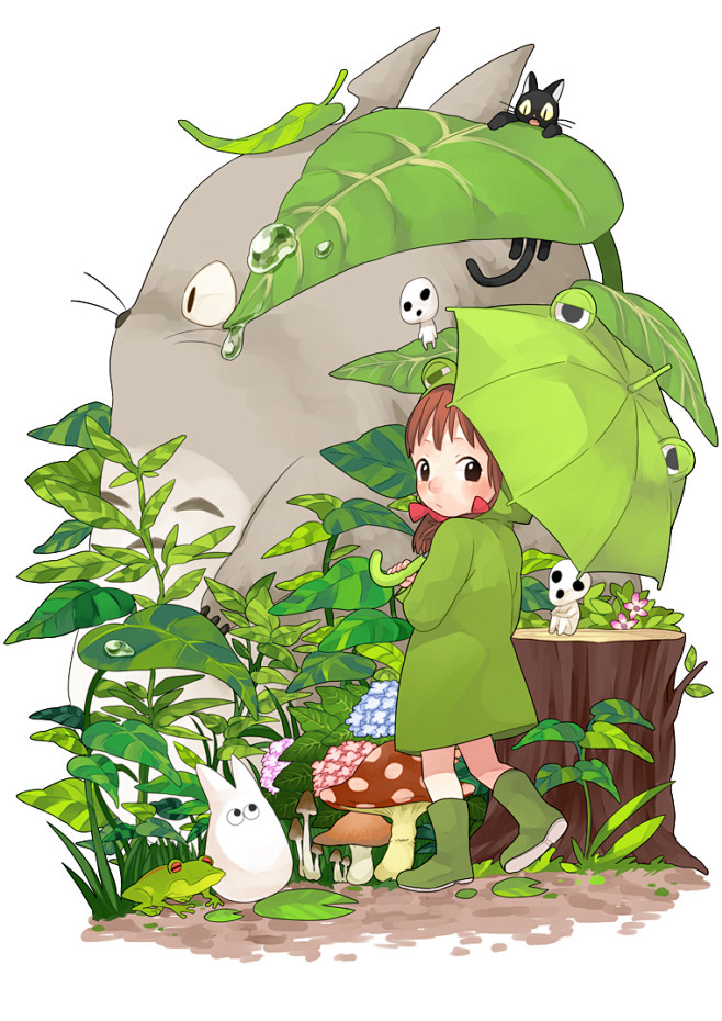 还有精灵和那只黑猫?我的第一个花瓣维生-花瓣同采自www.duitang.