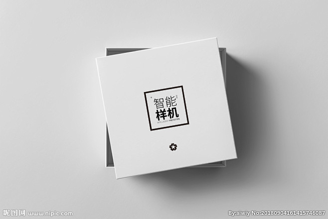 包装展示logo样机智能贴图效果贴图展示模板模板素材样机素材包装盒子