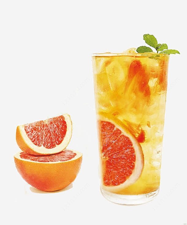 西柚茶饮料元素免抠png设计图片免费下载页面网页平面电商创意素材