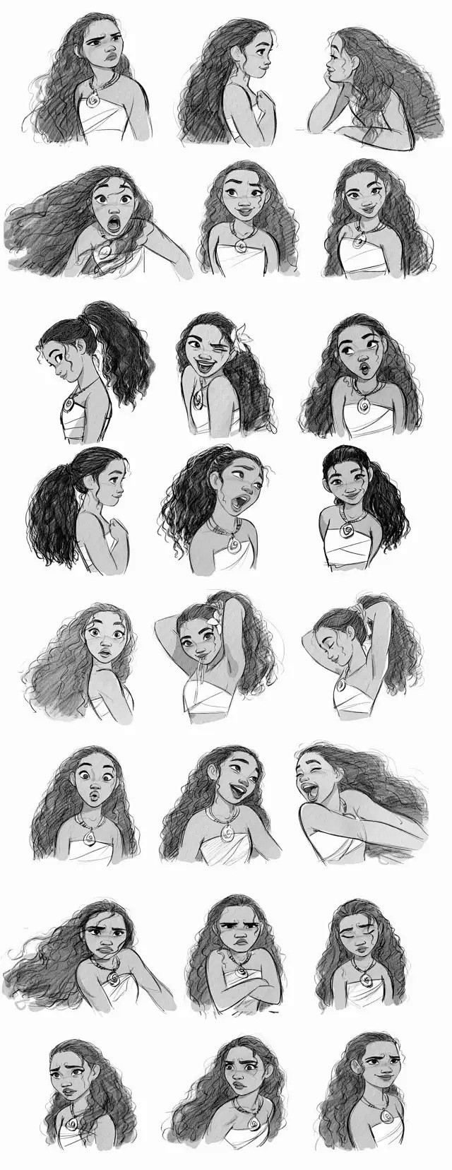 迪士尼动画 海洋奇缘 Moana 动画人物 场景设计