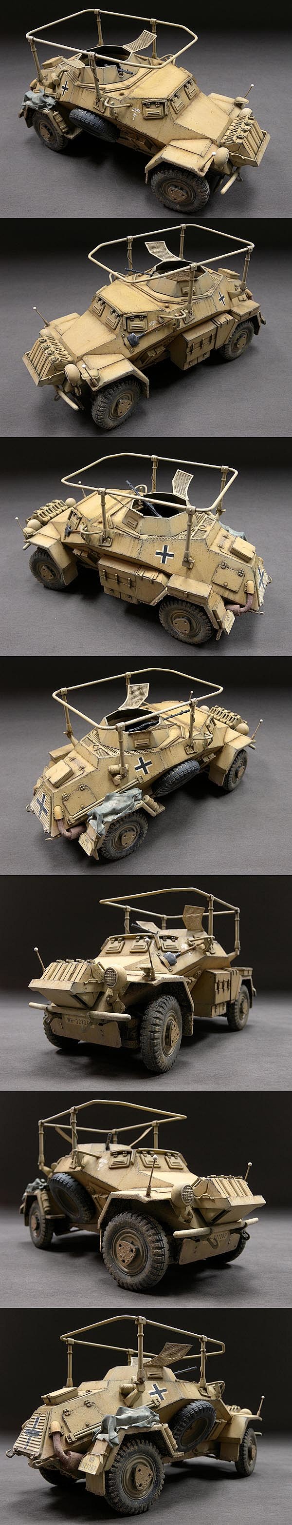 德国sdkfz223轮式装甲车非洲军团第21坦克师