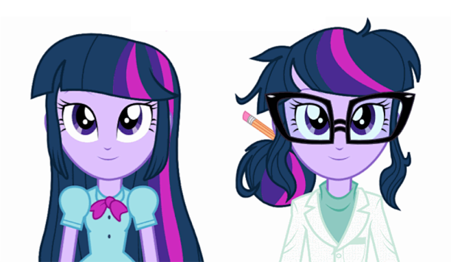 twilight sparkle and sci-twi vectors by stacyhirano34