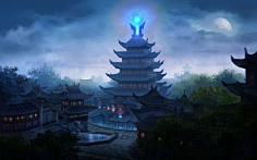 花玴采集到仙侠场景