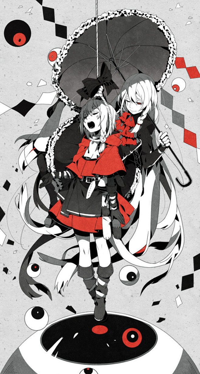 p站二次元动漫黑化病态病娇重口猎奇诡异壁纸