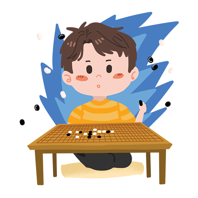 15:31:35卡通学围棋小朋友插画—素材—人物jolin-fans该采集也在以下