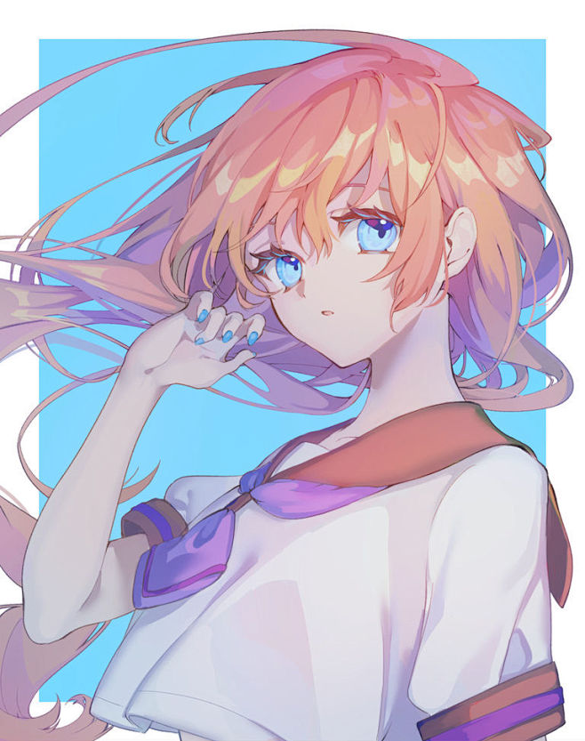 翩翩起舞的发丝飘扬的秀发特辑飘扬的秀发给人以一种