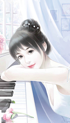 直到烟火都散尽采集到现代美女手绘