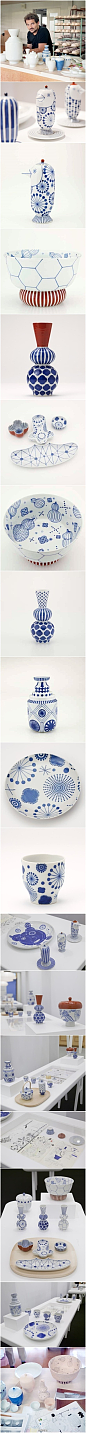 『陶瓷艺术』西班牙顽童设计师Jaime Hayón和日本品牌Maruwakaya（丸若屋）合作为历史悠久的陶瓷公司Choemon（上出長右衛門窯）设计了一套陶瓷餐具Kutani Choemon。