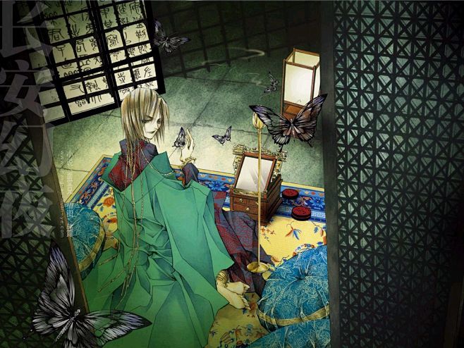 韩露长安幻夜彩色插画壁纸九