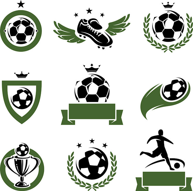 足球logo设计图标图片