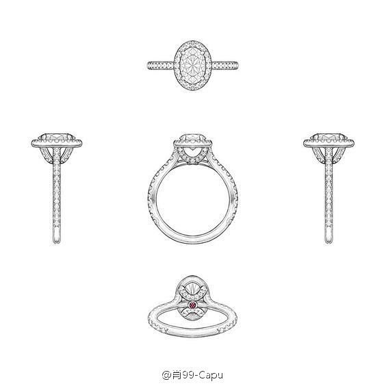 珠宝设计珠宝手绘戒指手绘三视图珠宝设计师必备的基础技能6767