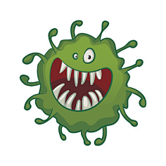 病毒-花瓣网|陪你做生活的设计师 | 病毒卡通卡通疫情细胞细菌病毒