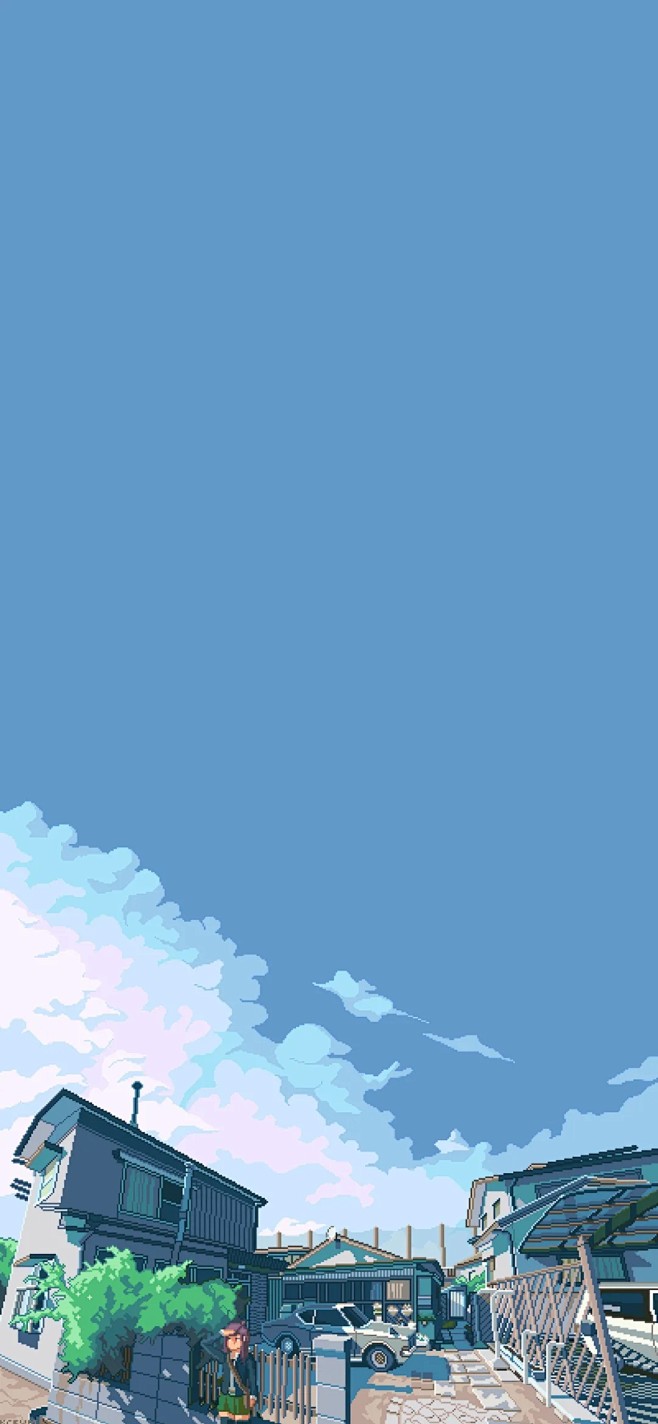 蓝色小清新壁纸背景