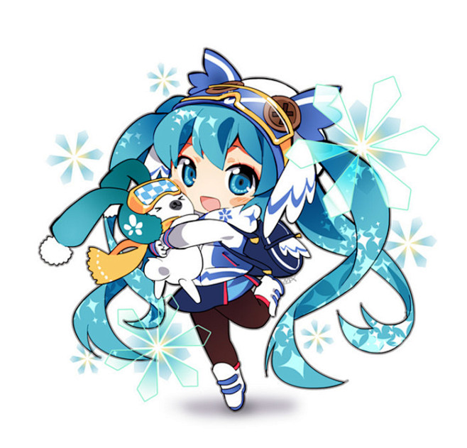 初音未来萌萌哒的歌姬q版
