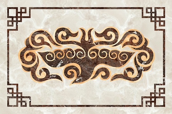 中式纹理图案瓷砖贴图