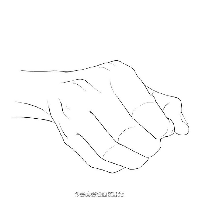 手的各种角度姿势之抓