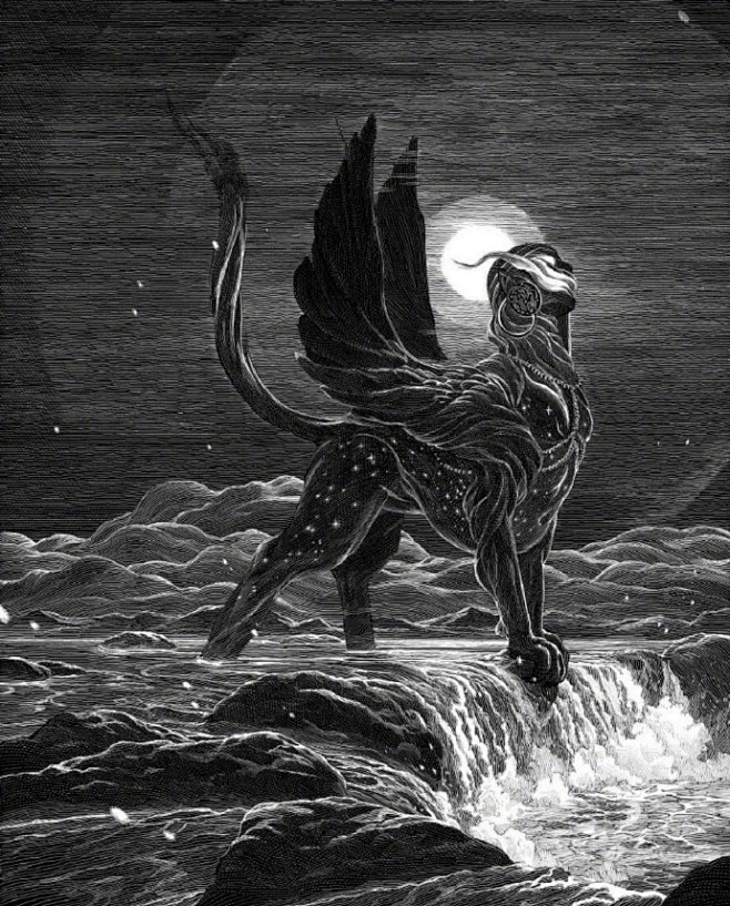 加拿大法国插画师nicolasdelort的黑白画作以前看过几幅还以为是直接