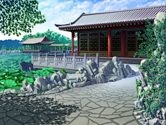 夏侯玉采集到古风背景图片