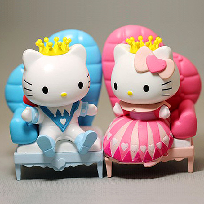 粉色凯蒂猫hellokitty手办模型40周年情人节情侣送男女浪漫礼物